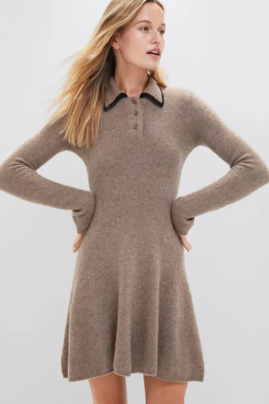 Mushroom and Black Dujour Dress made by STAUD