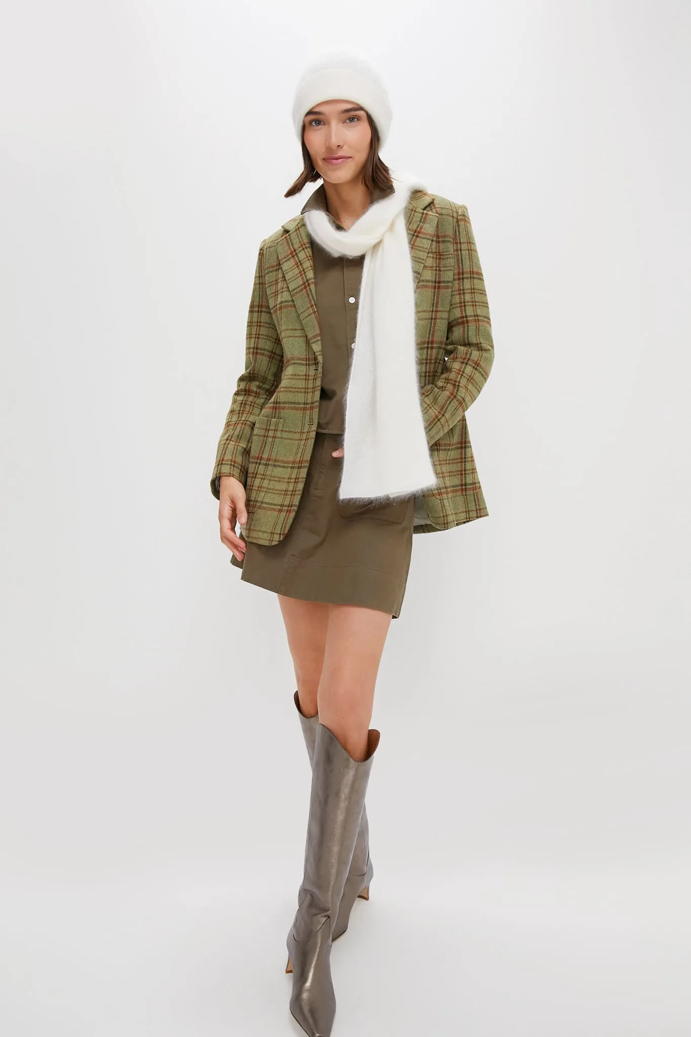 Cream Cashmere Hat and Scarf Set sold by Tuckernuck product image thumbnail 4