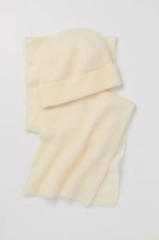 Cream Cashmere Hat and Scarf Set sold by Tuckernuck