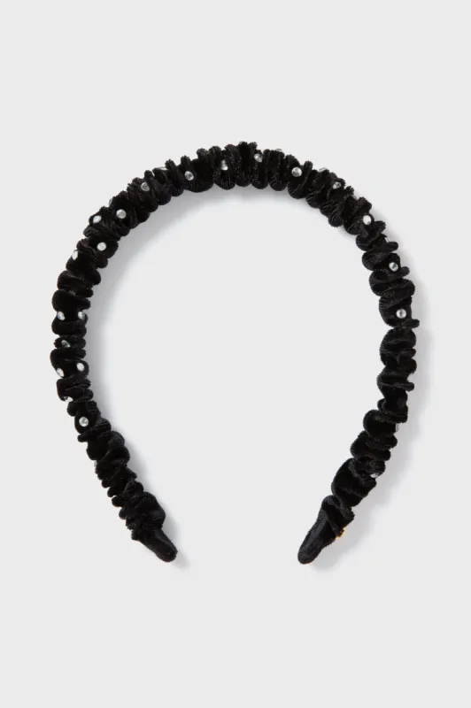 Jet Crystal Embellished Jessie Headband sold by Tuckernuck