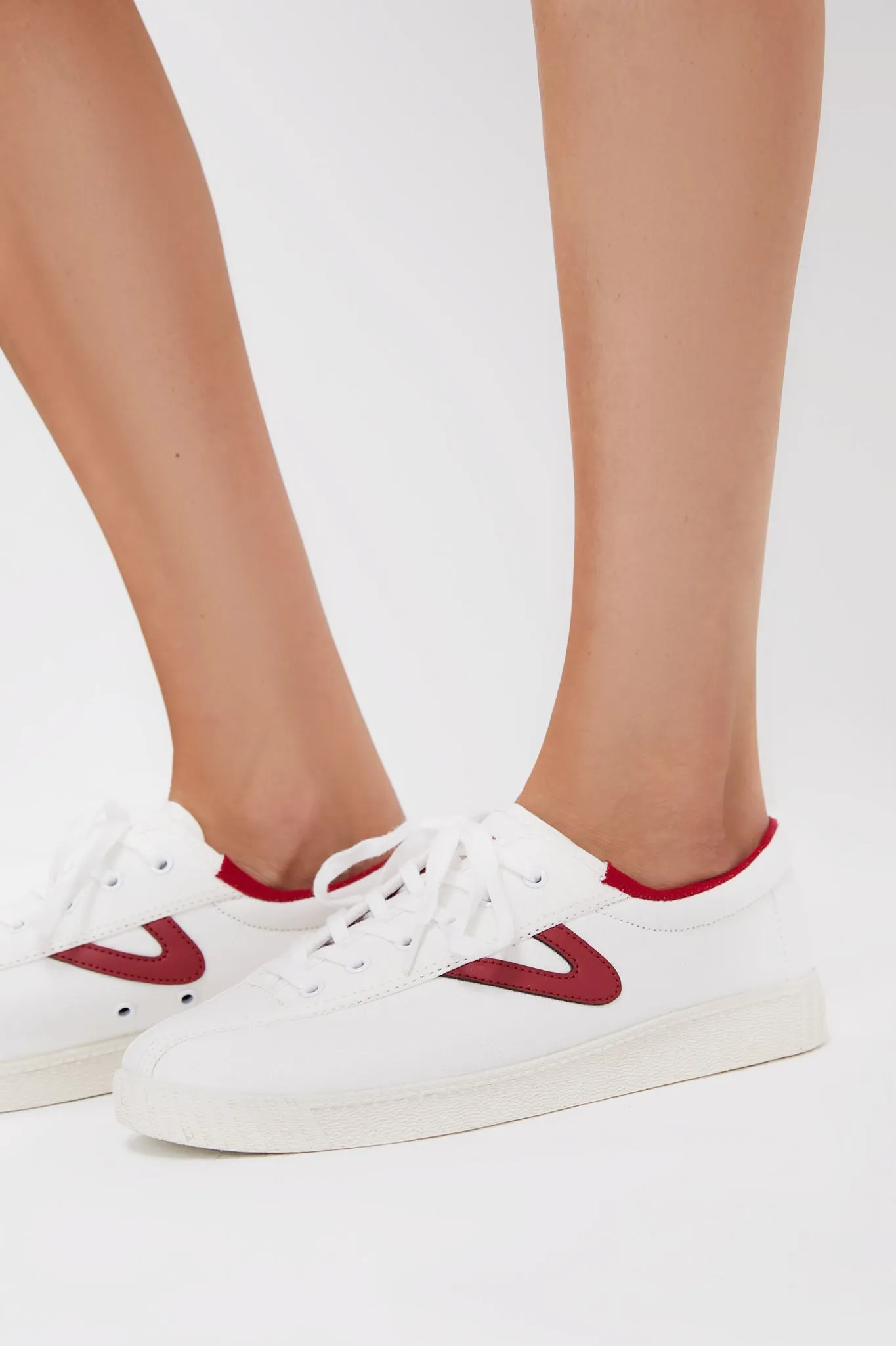 White and Red Nylite Lace Sneakers sold by Tuckernuck product image thumbnail 3