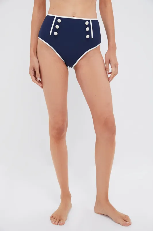 Midnight Colby Sailor Front Bikini Bottom sold by Tuckernuck