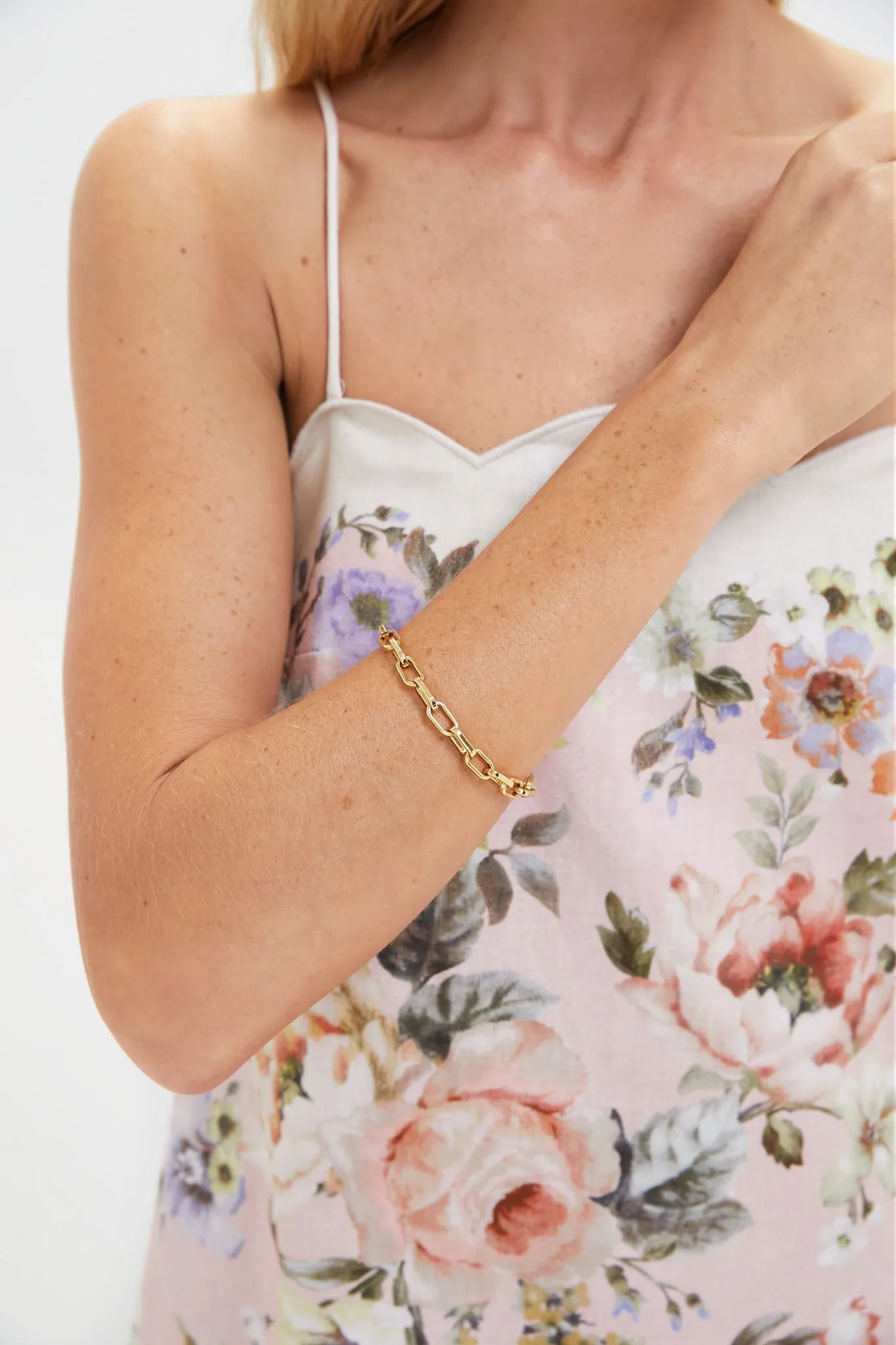 Pink Floral Acacia Scallop Mini Dress sold by Tuckernuck product image thumbnail 5