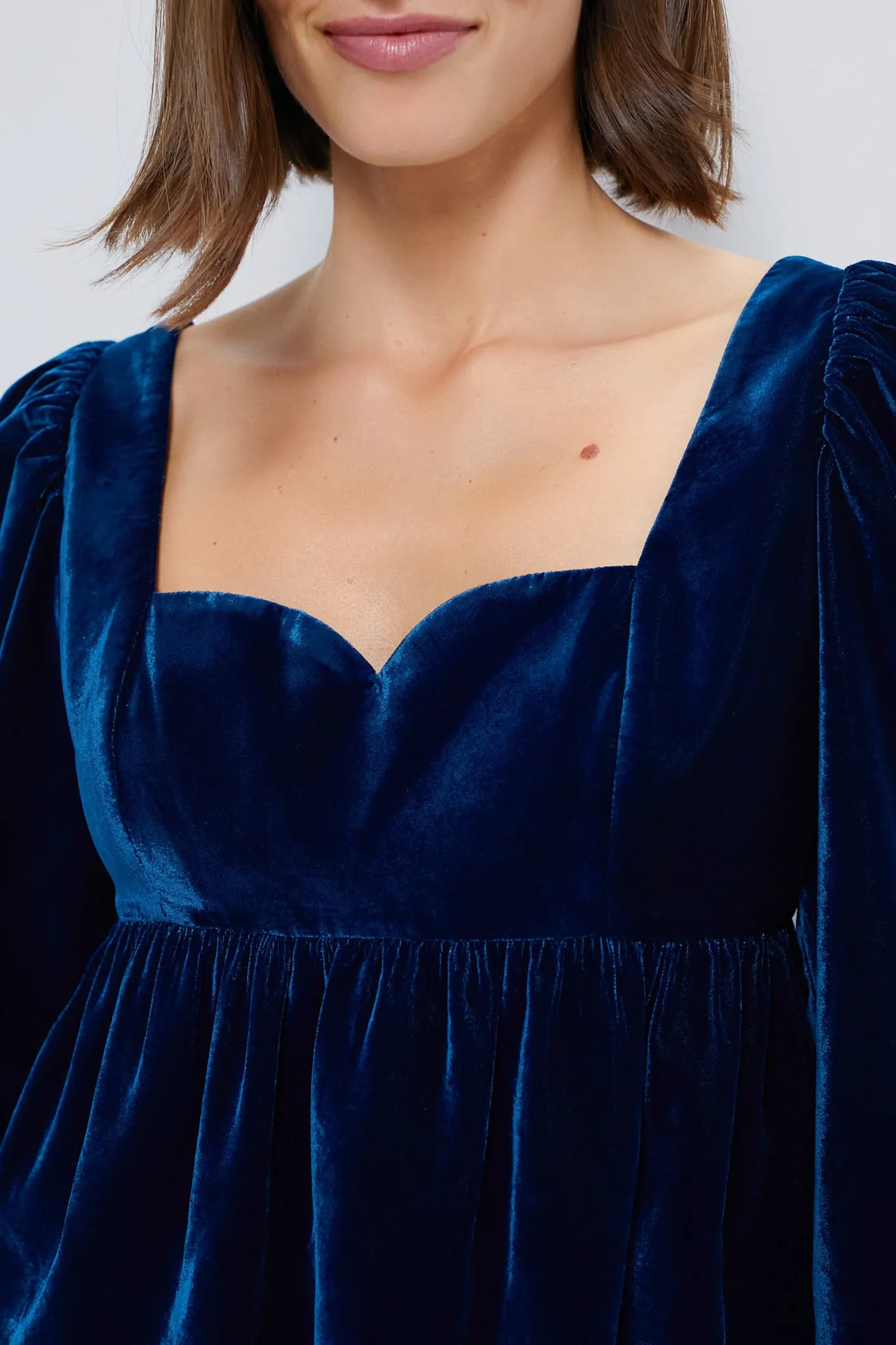 Sapphire Velvet Sweetheart Sue Blouse sold by Tuckernuck product image thumbnail 5