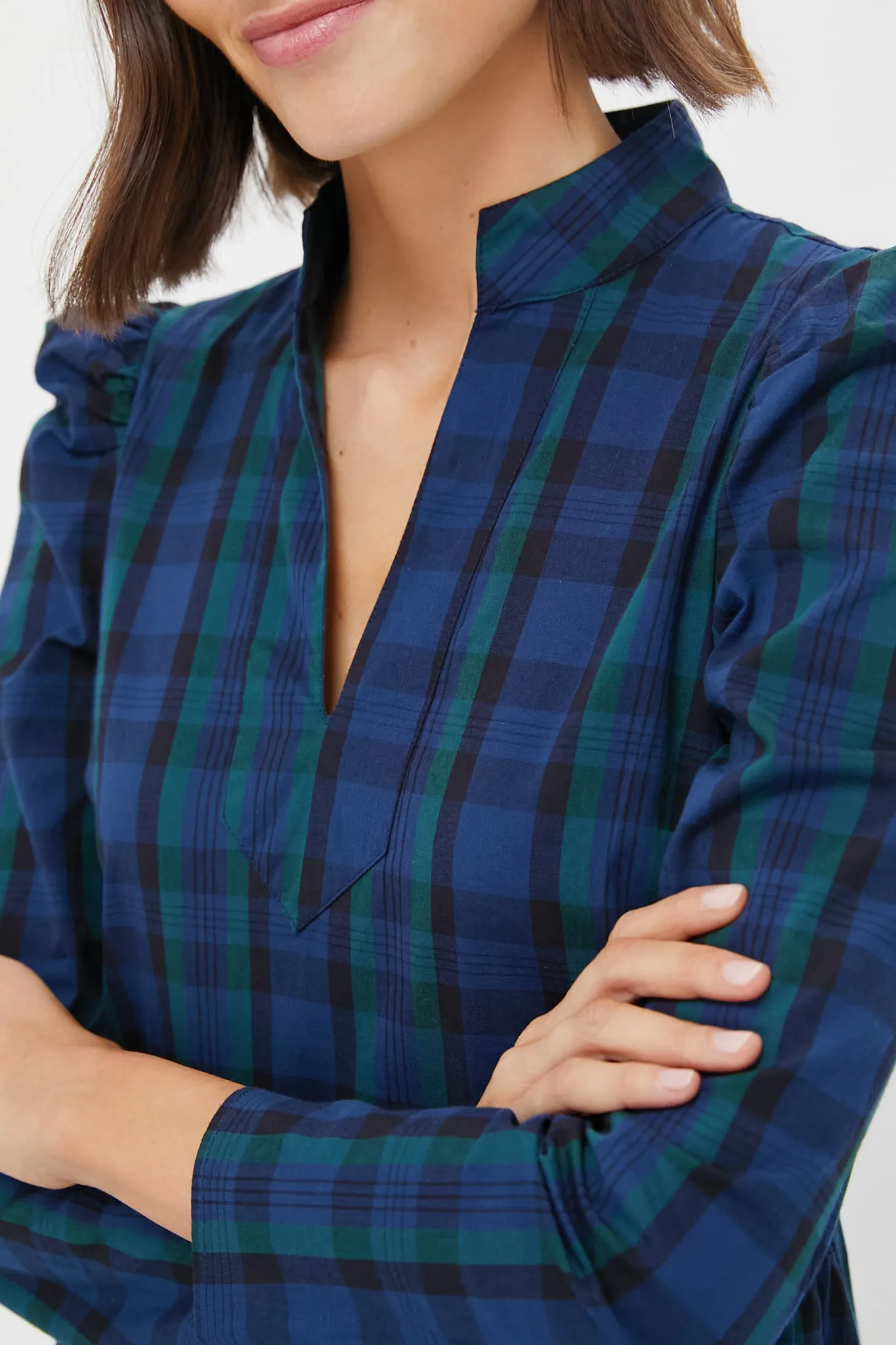 Blackwatch Long Sleeve Tunic Flare Dress sold by Tuckernuck product image thumbnail 5