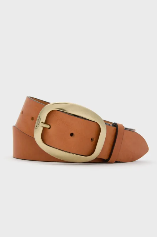 Cognac Dara Buckle Belt sold by Tuckernuck