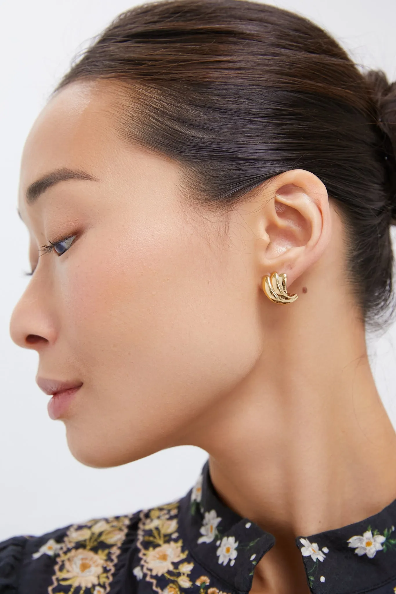 The Gold Magda Earrings sold by Tuckernuck product image thumbnail 2