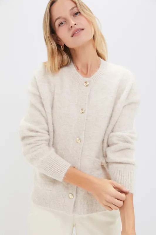 Light Oat Bobbie Cardigan sold by Tuckernuck