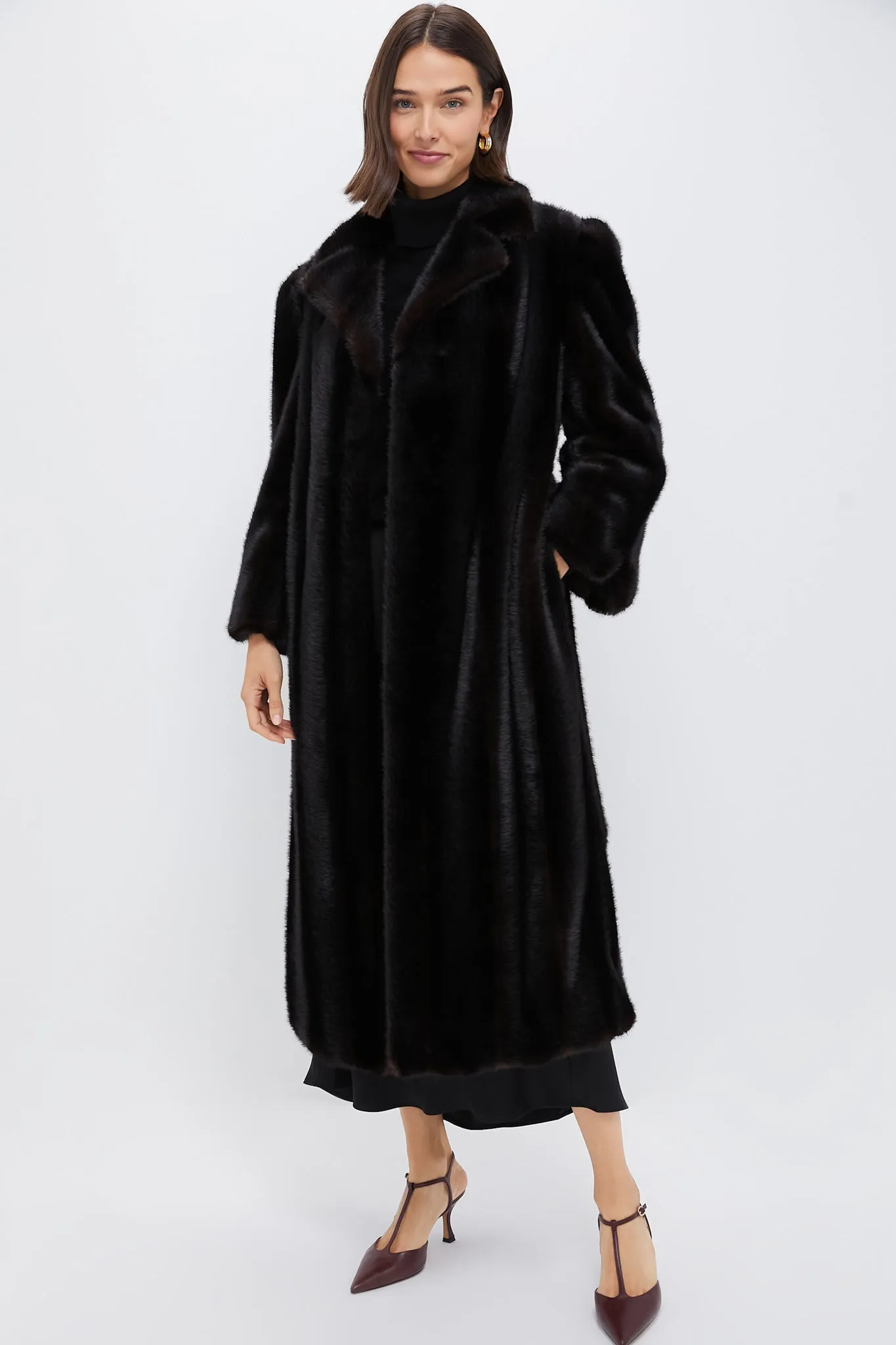 Brown Fur Carmella Coat sold by Tuckernuck