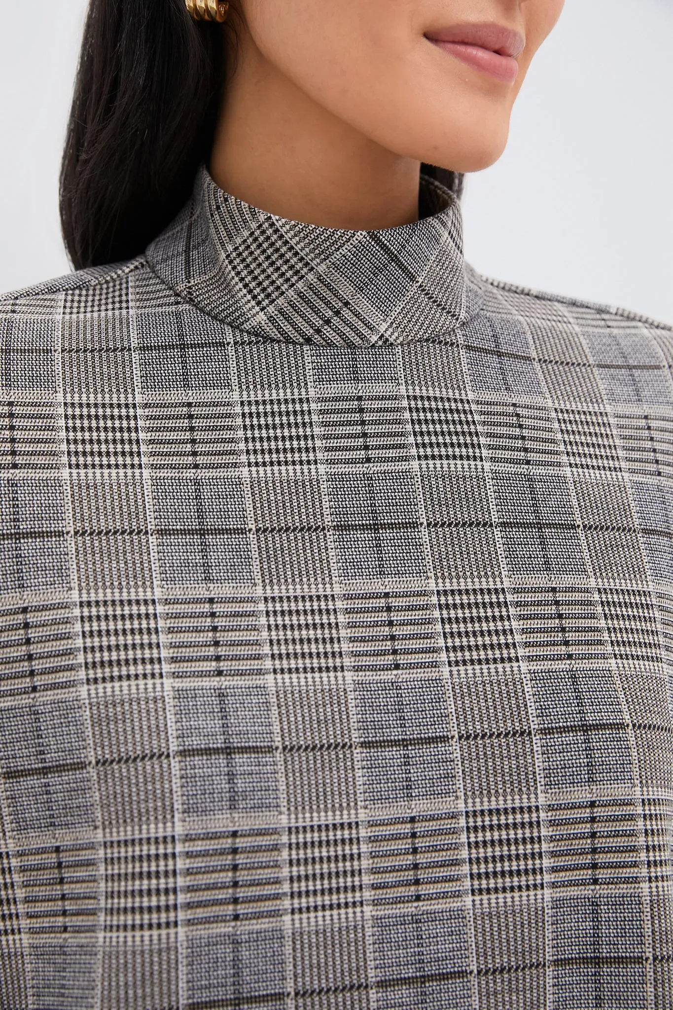 Brown Plaid Mod Ellie Dress sold by Tuckernuck product image thumbnail 5