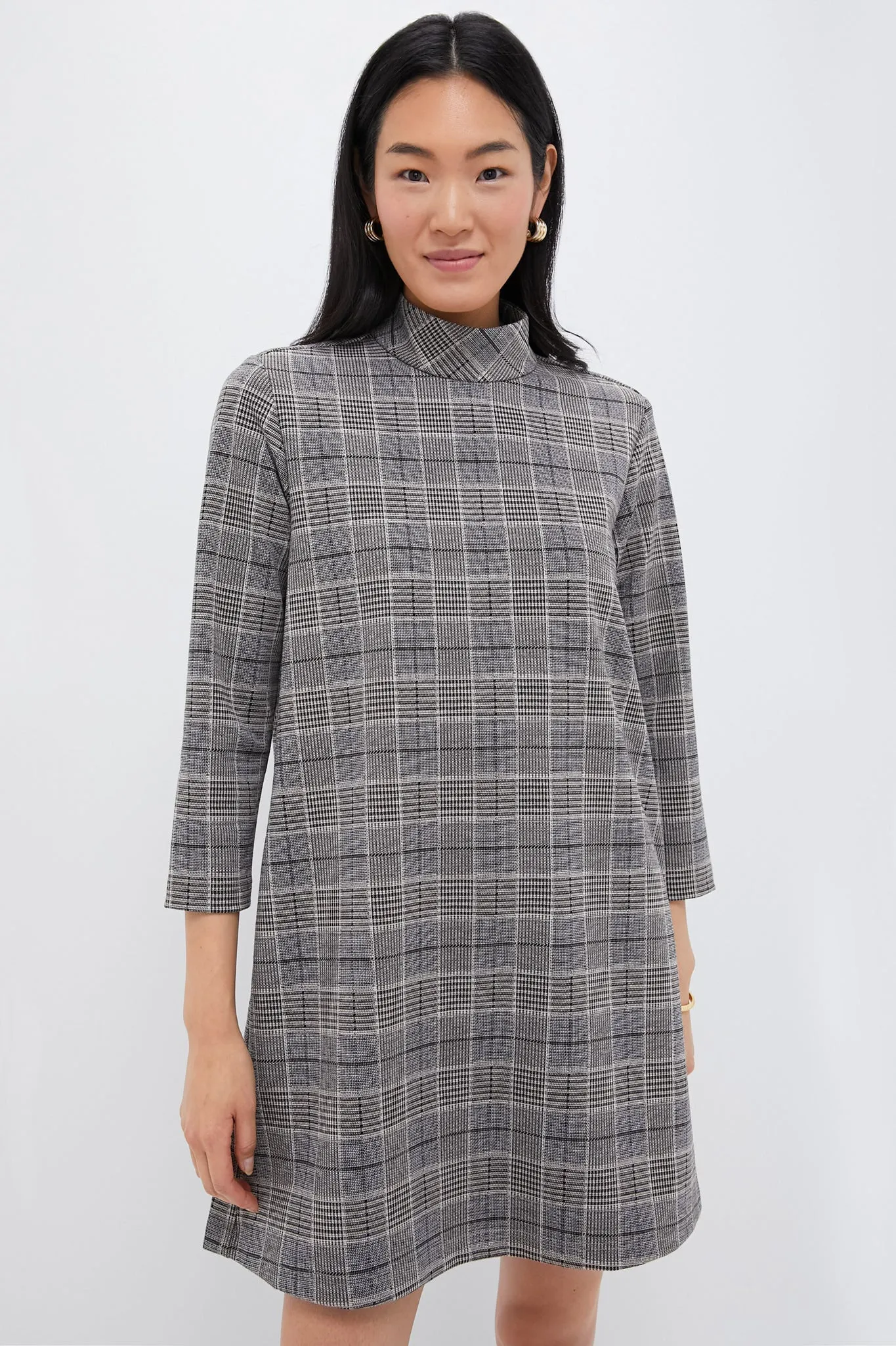 Brown Plaid Mod Ellie Dress sold by Tuckernuck product image thumbnail 2