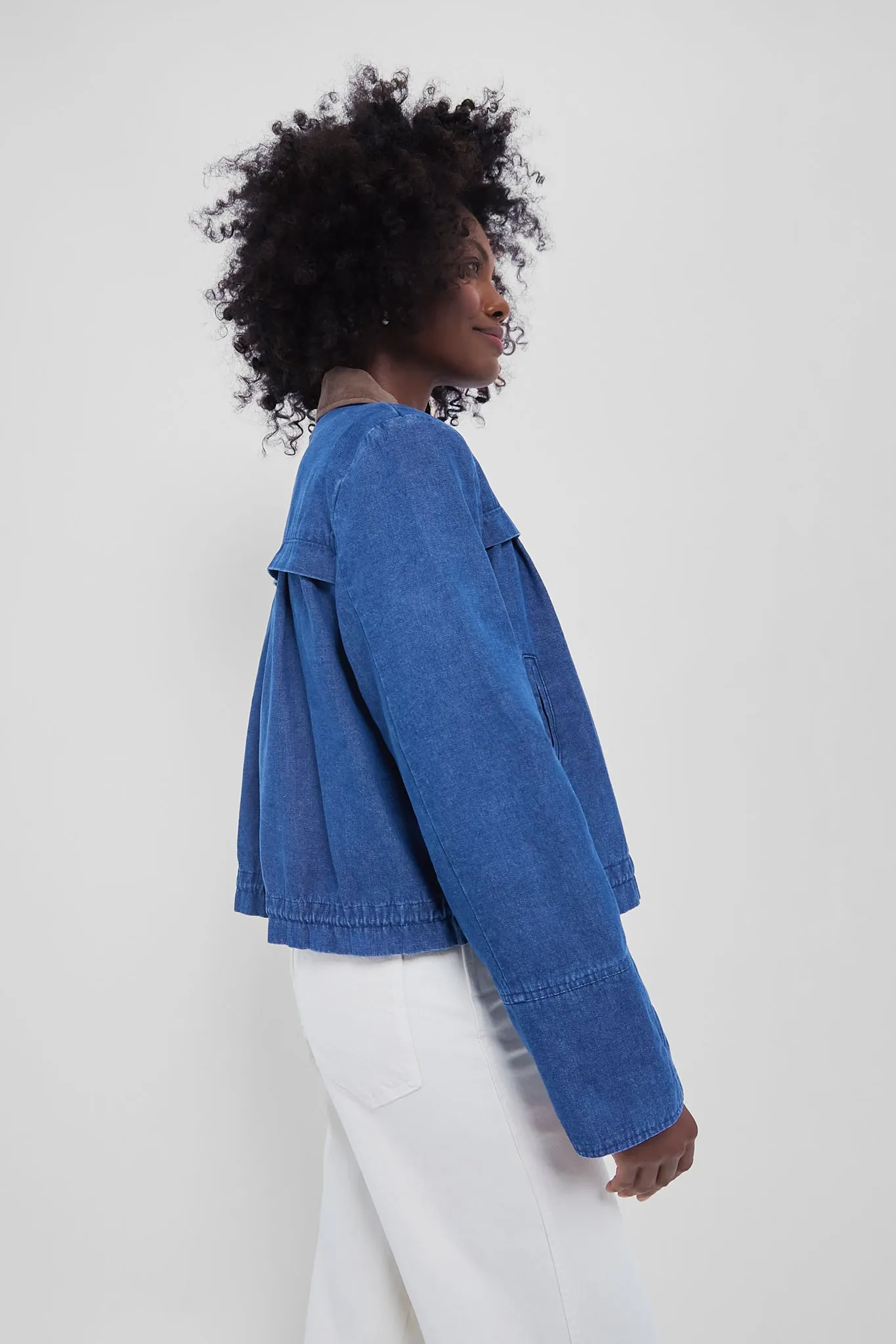 Denim Cropped Connolly Jacket sold by Tuckernuck product image thumbnail 4