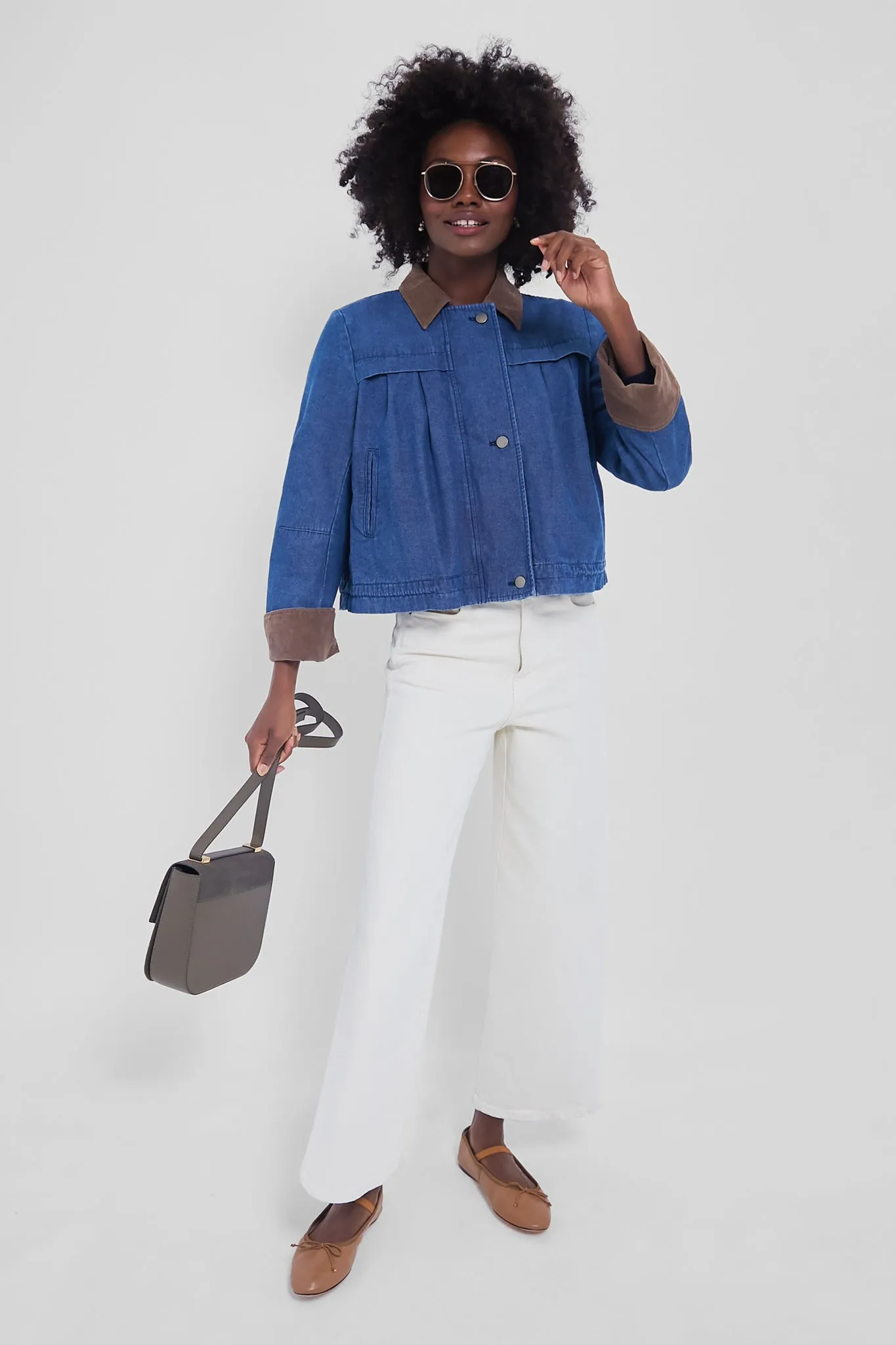 Denim Cropped Connolly Jacket sold by Tuckernuck product image thumbnail 2