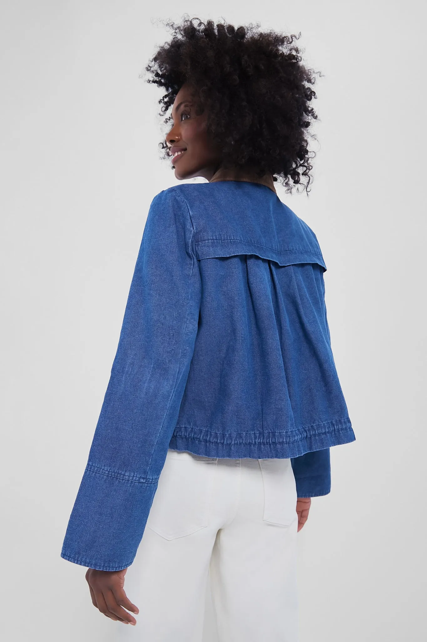 Denim Cropped Connolly Jacket sold by Tuckernuck product image thumbnail 5