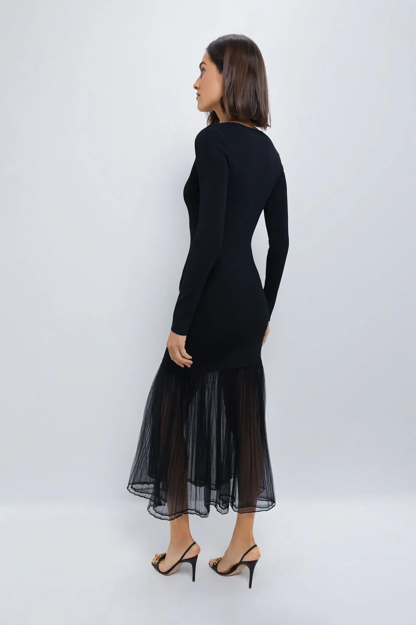 Black Knit Gwendolyn Maxi Dress sold by Tuckernuck product image thumbnail 4