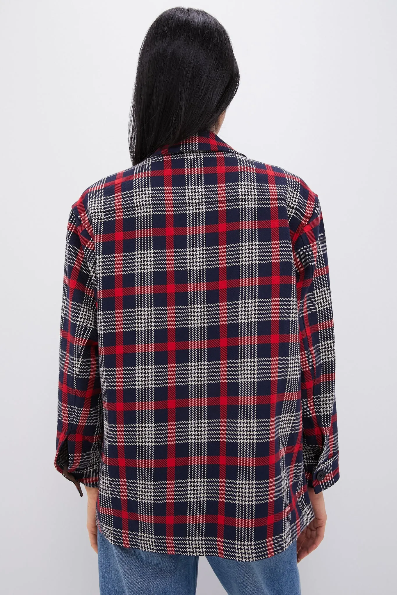 Red Plaid Platt Shacket sold by Tuckernuck product image thumbnail 5