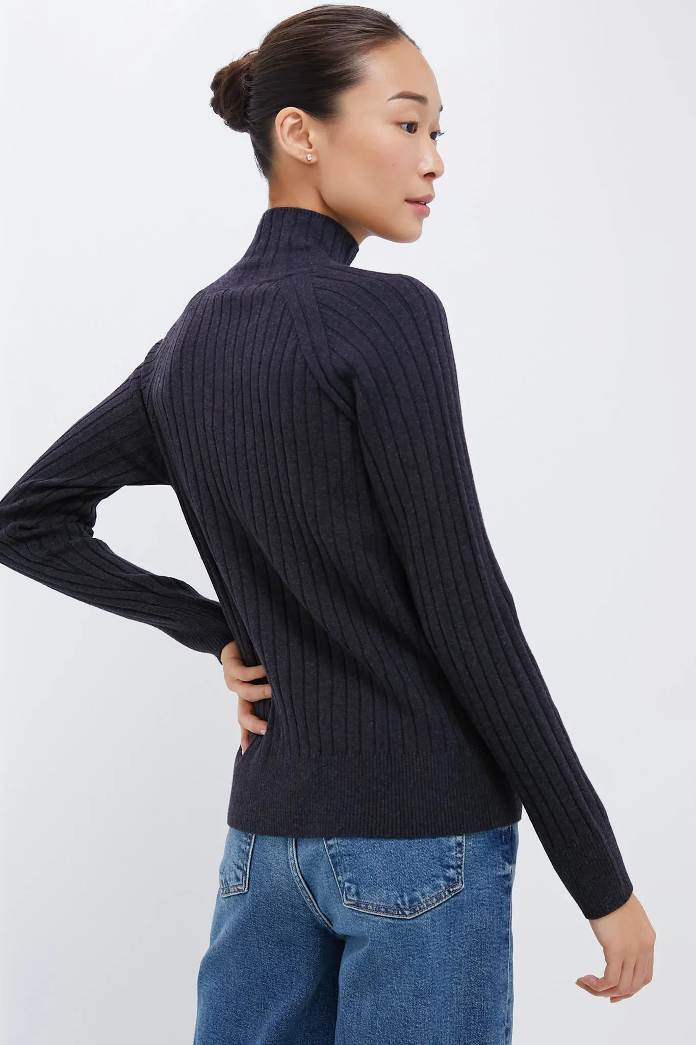 Charcoal Heather Jackson Mockneck sold by Tuckernuck product image thumbnail 4