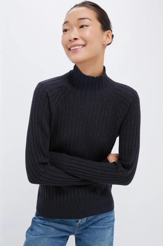 Charcoal Heather Jackson Mockneck sold by Tuckernuck