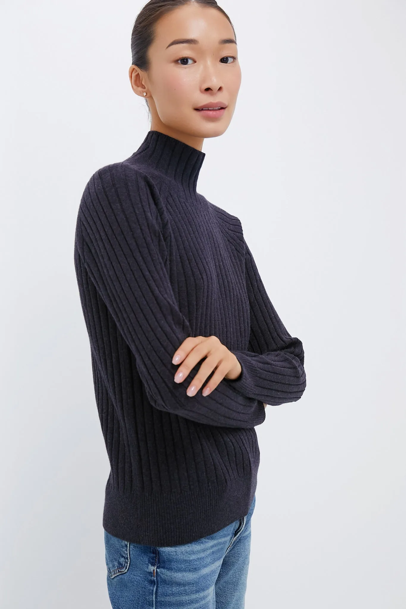 Charcoal Heather Jackson Mockneck sold by Tuckernuck product image thumbnail 3
