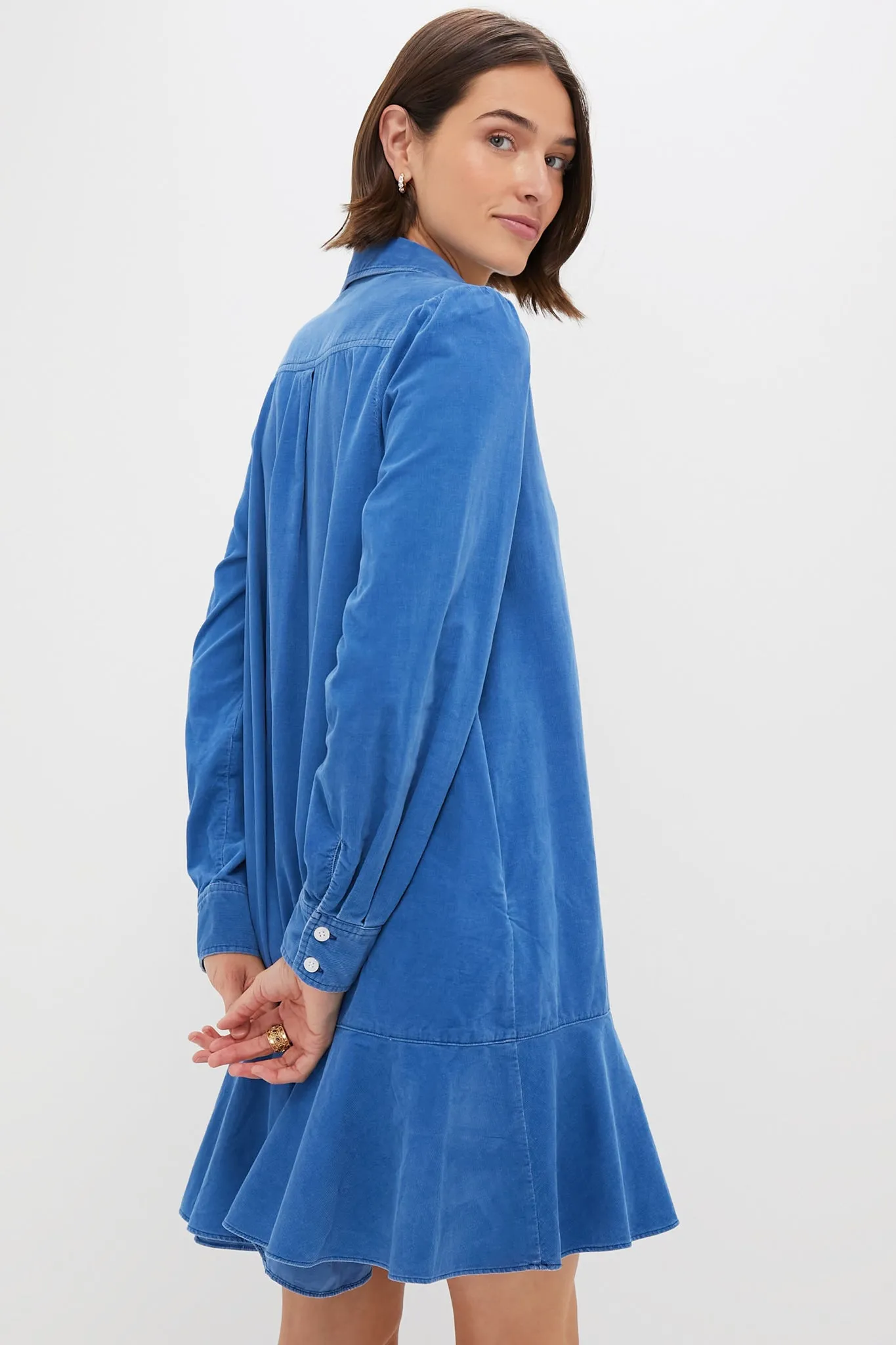 Indigo Corduroy Callahan Shirt Dress sold by Tuckernuck product image thumbnail 4