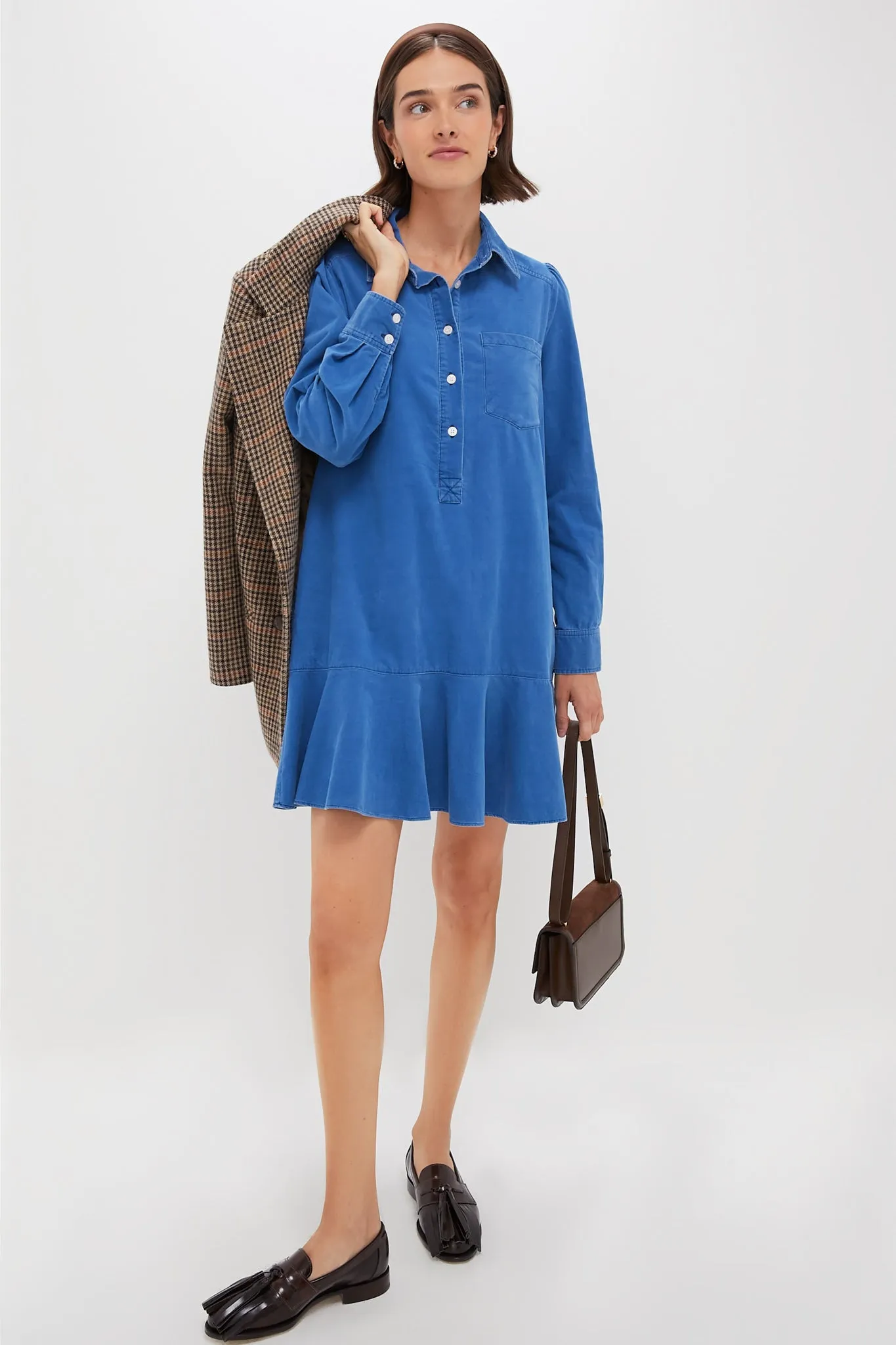 Indigo Corduroy Callahan Shirt Dress sold by Tuckernuck