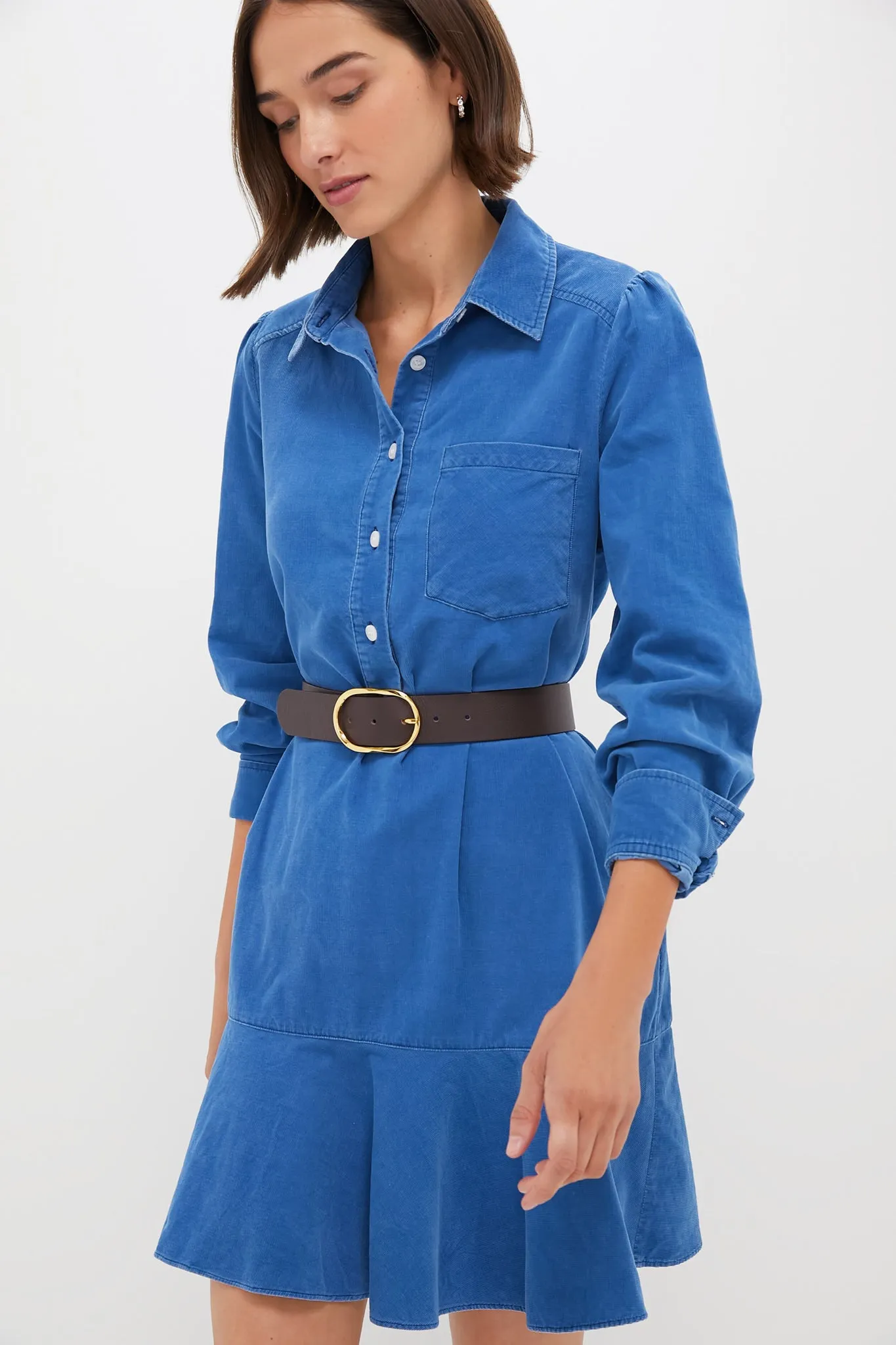 Indigo Corduroy Callahan Shirt Dress sold by Tuckernuck product image thumbnail 2