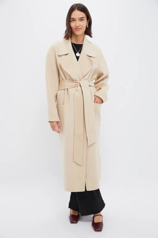 Tan Wool Trinity Coat sold by Tuckernuck