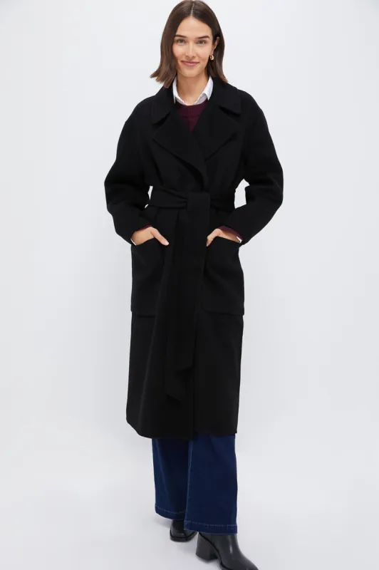 Black Wool Trinity Coat sold by Tuckernuck