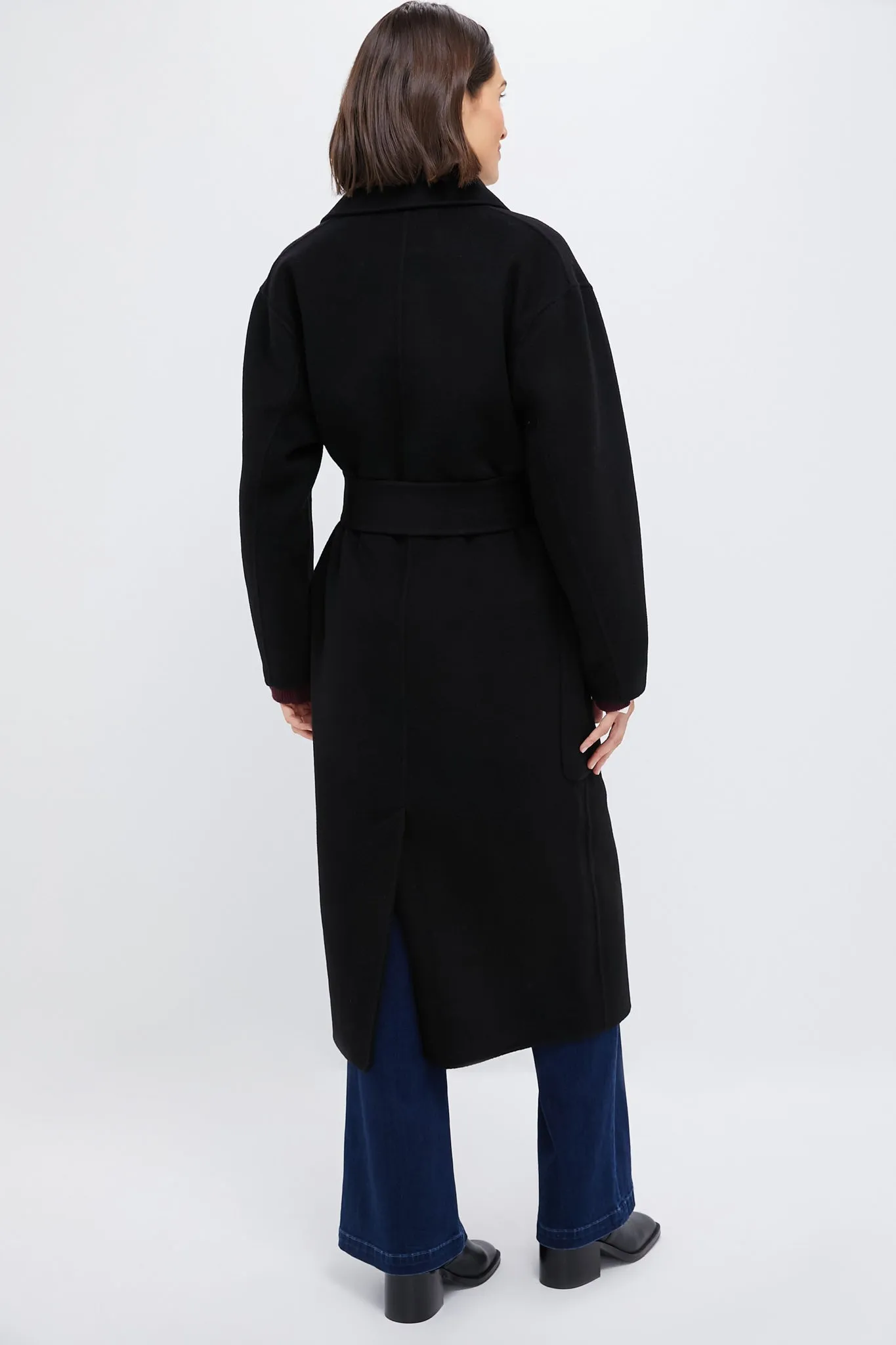 Black Wool Trinity Coat sold by Tuckernuck product image thumbnail 4