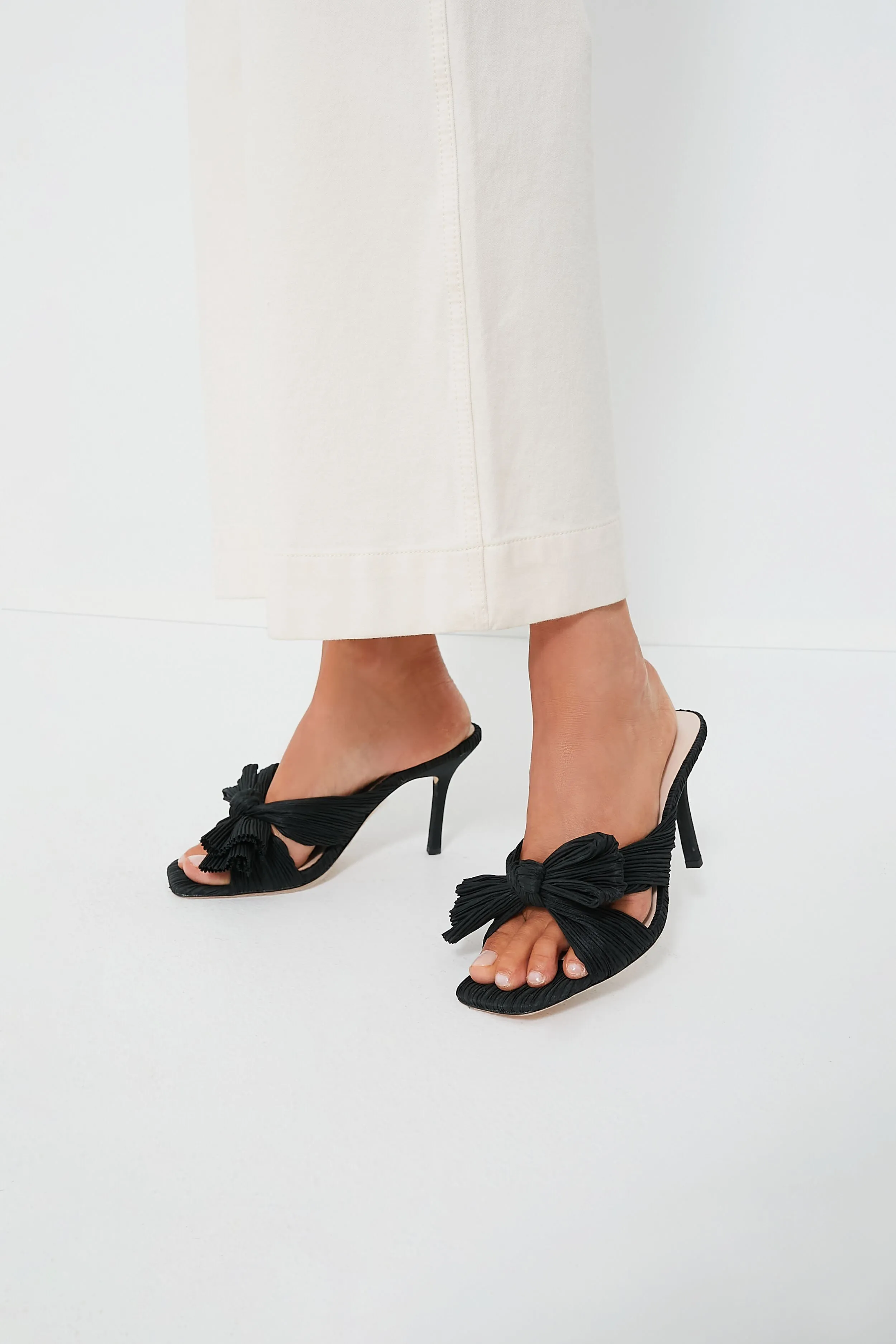 Black Taffeta Claudia Heels sold by Tuckernuck product image thumbnail 3