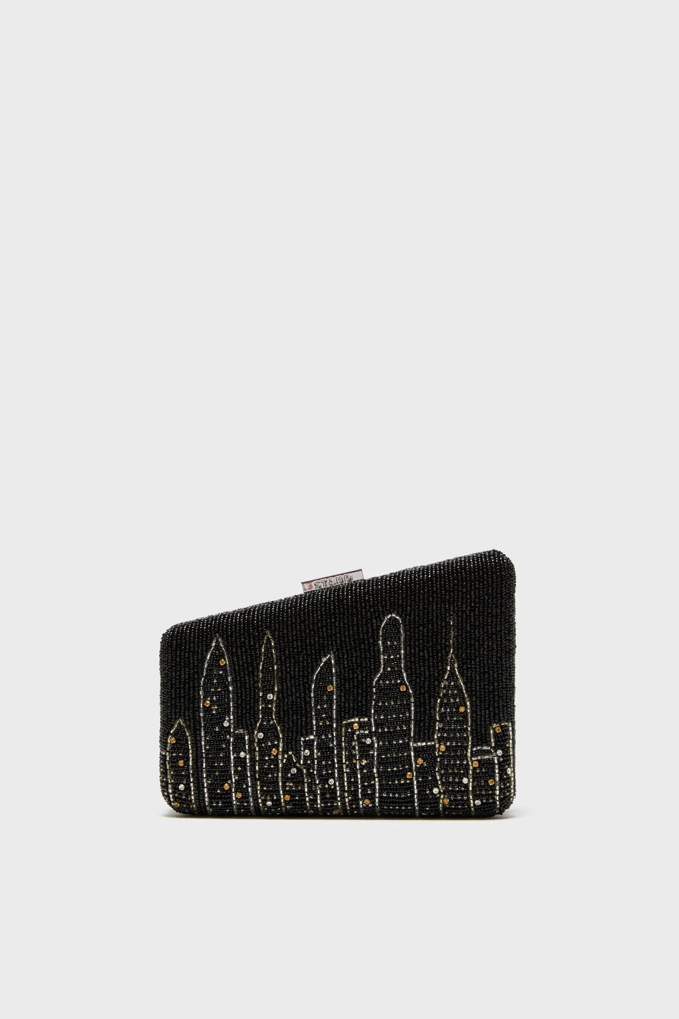 Carmella NYC Skyline Beaded Clutch sold by Tuckernuck