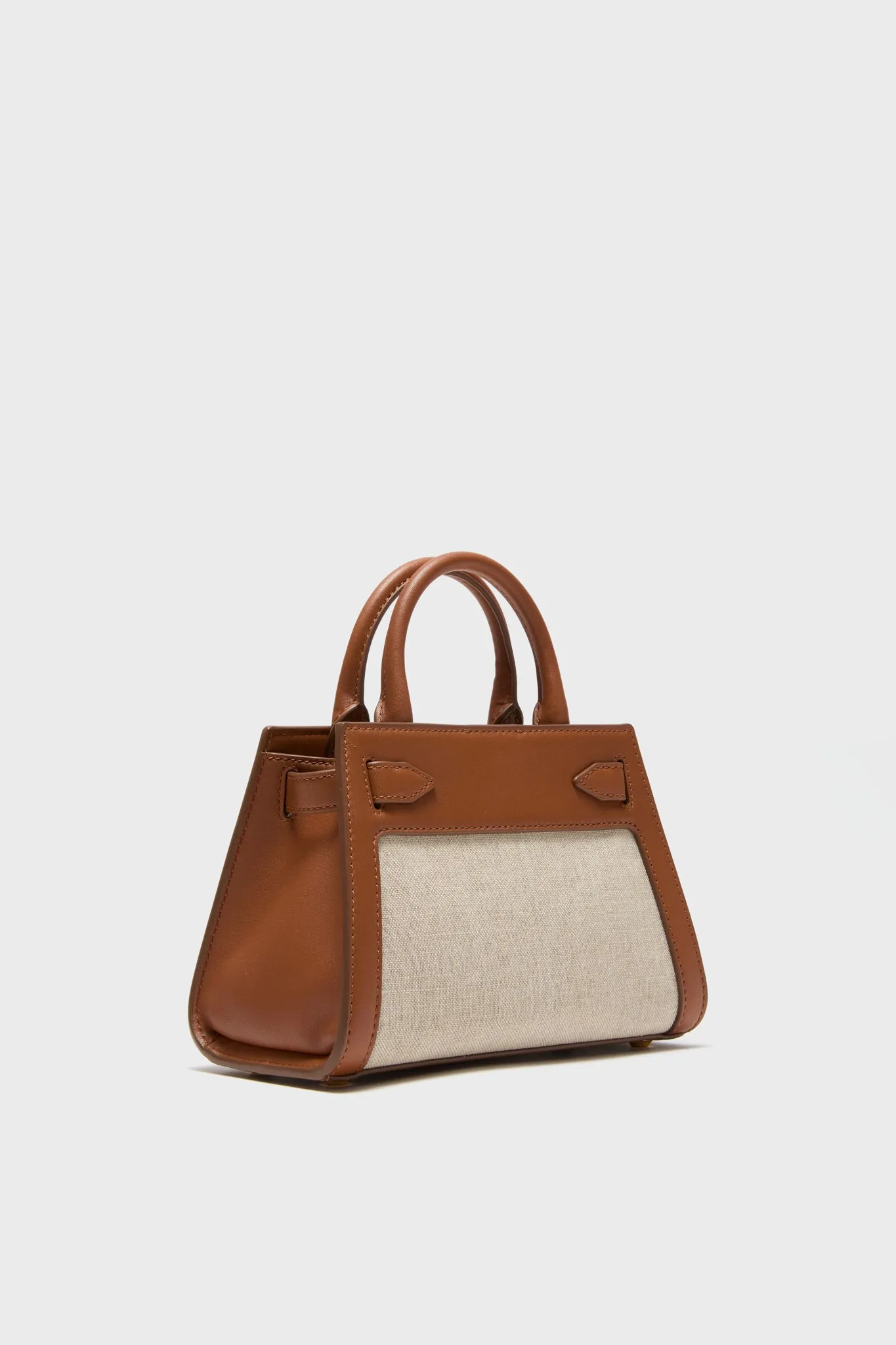 Natural Linen and Hazelwood Mini Veronica Beard Dash Bag sold by Tuckernuck product image thumbnail 4