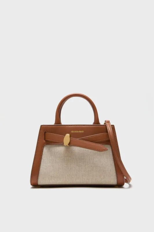 Natural Linen and Hazelwood Mini Veronica Beard Dash Bag sold by Tuckernuck