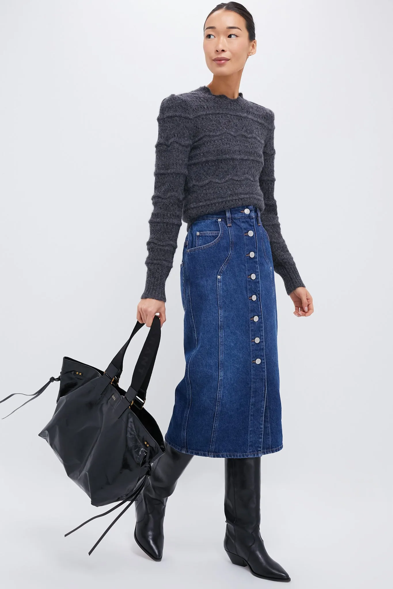 Black Wardy Leather Bag sold by Tuckernuck product image thumbnail 3