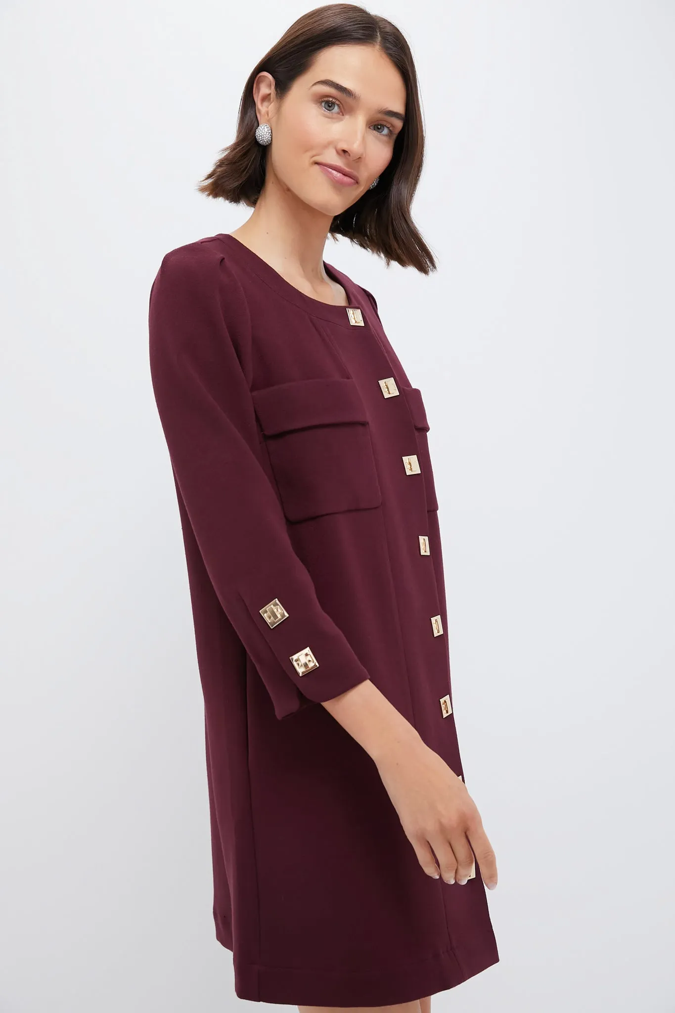 Oxblood Barnett Mini Dress sold by Tuckernuck product image thumbnail 3