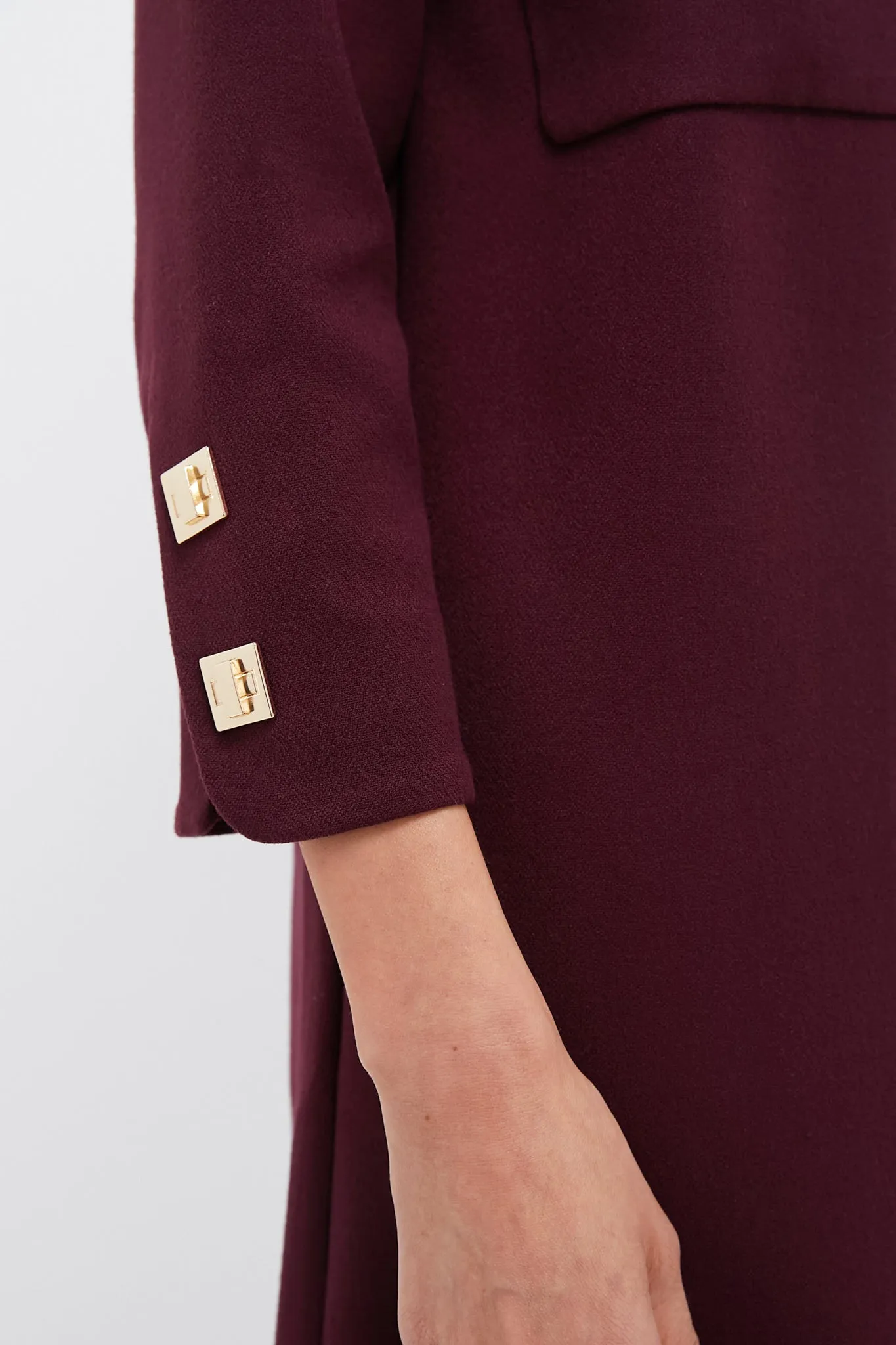 Oxblood Barnett Mini Dress sold by Tuckernuck product image thumbnail 5