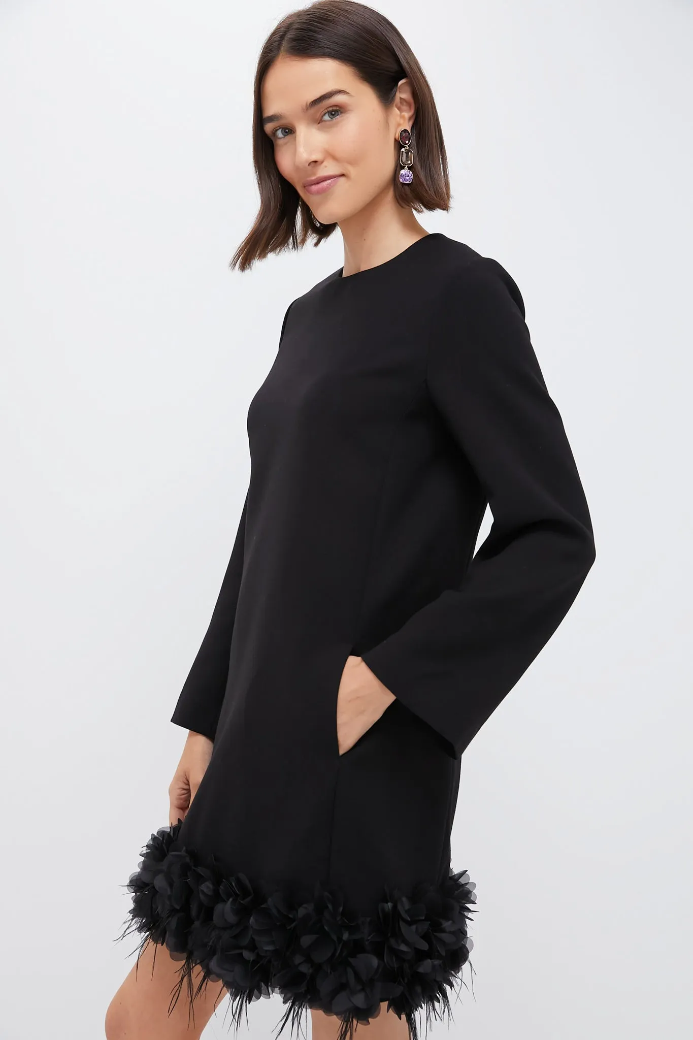 Organza and Feather Trim Dalia Dress sold by Tuckernuck product image thumbnail 3