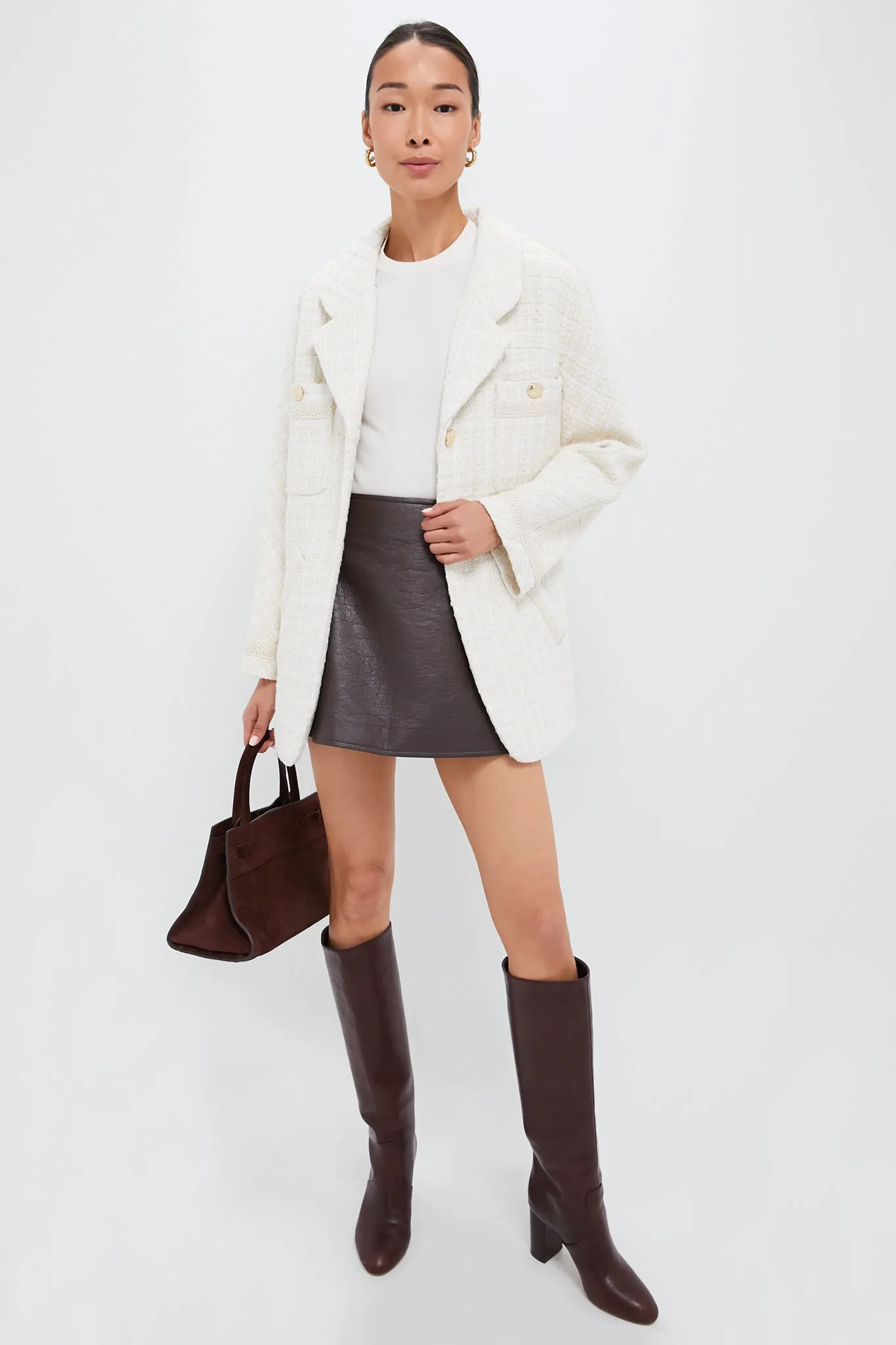 Ivory Tweed Renata Jacket sold by Tuckernuck product image thumbnail 2