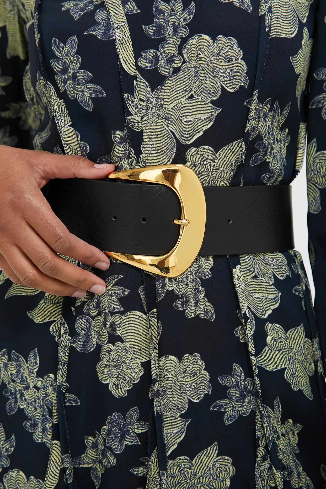Black and Gold Matilda Napa Belt sold by Tuckernuck product image thumbnail 2