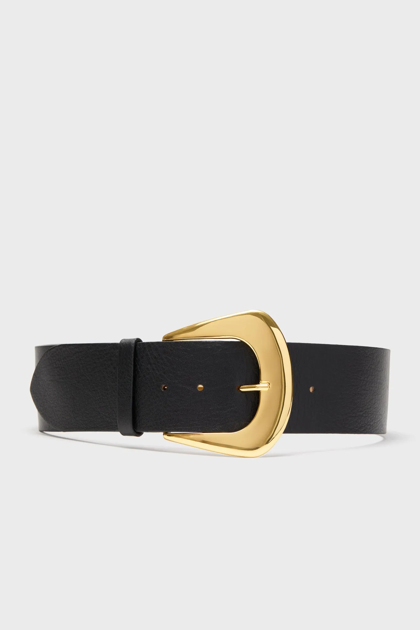 Black and Gold Matilda Napa Belt sold by Tuckernuck