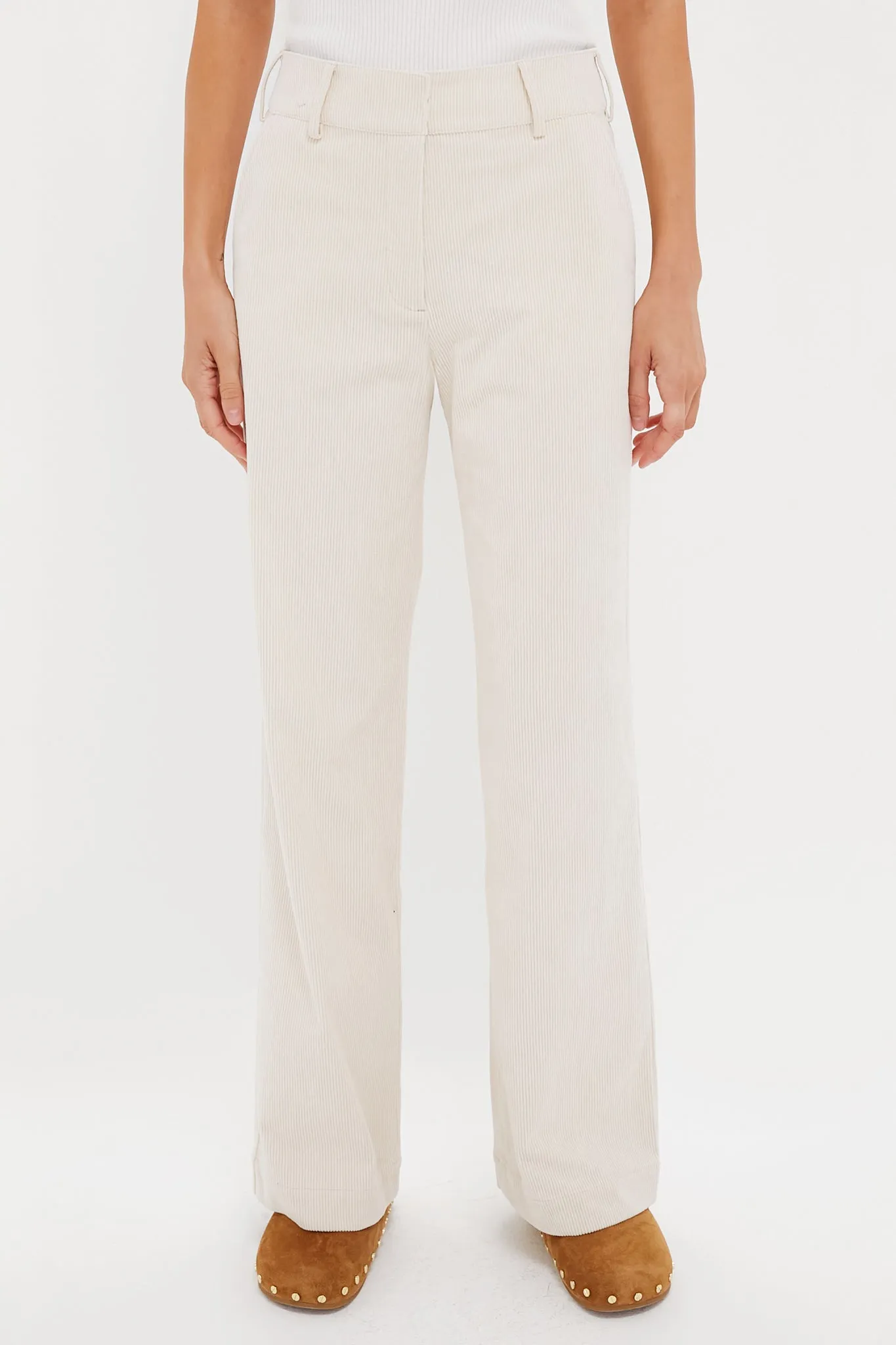 Cream Wide Wale Corduroy Hunter Pants sold by Tuckernuck product image thumbnail 2
