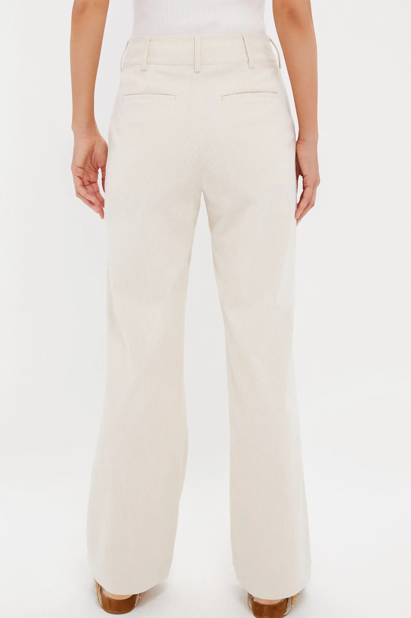 Cream Wide Wale Corduroy Hunter Pants sold by Tuckernuck product image thumbnail 4