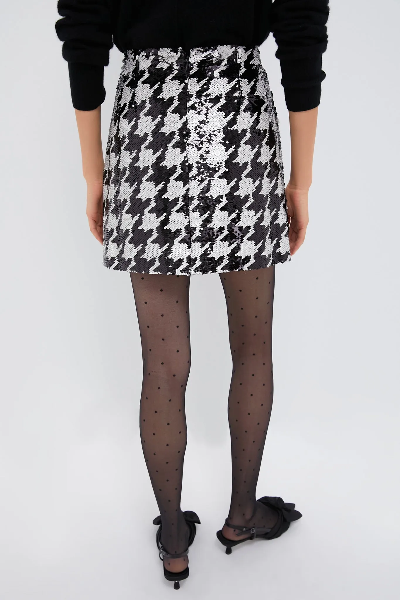 Houndstooth Sequin Meg Mini Skirt sold by Tuckernuck product image thumbnail 5