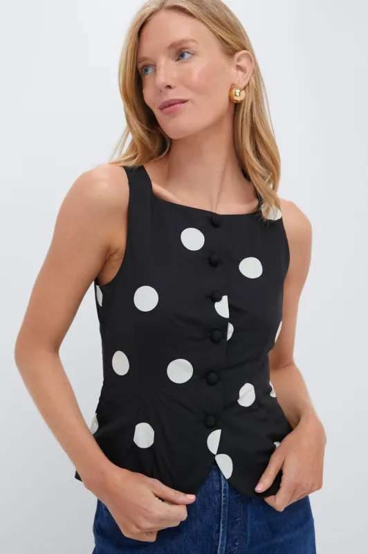 Polka Dot Print Amira Top sold by Tuckernuck
