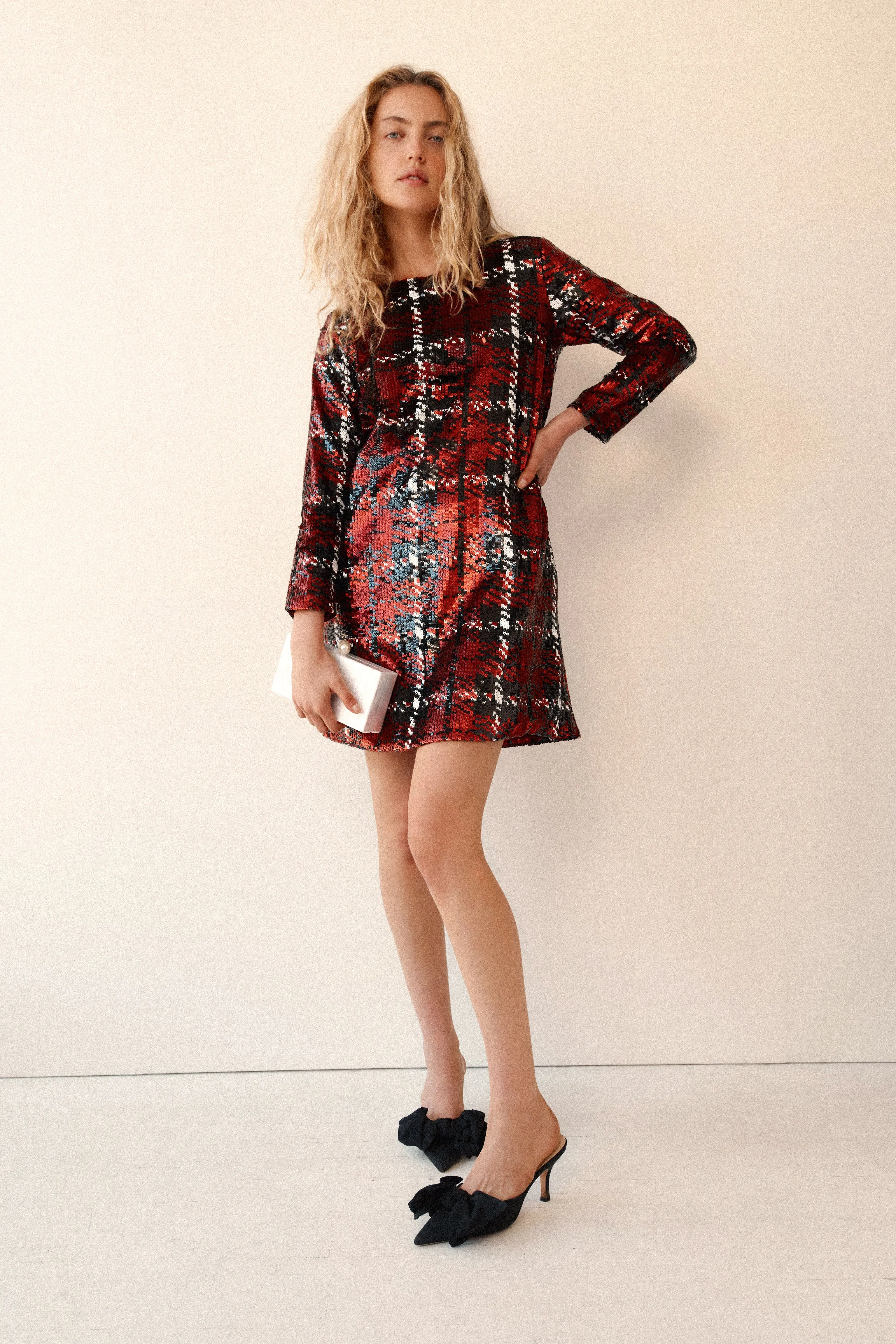 Red Sequin Pierre Dress sold by Tuckernuck product image thumbnail 2