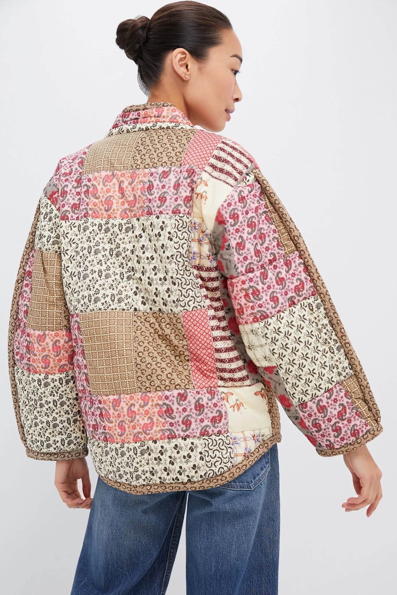 Multi Presley Quilted Patchwork Belted Jacket sold by Tuckernuck product image thumbnail 5