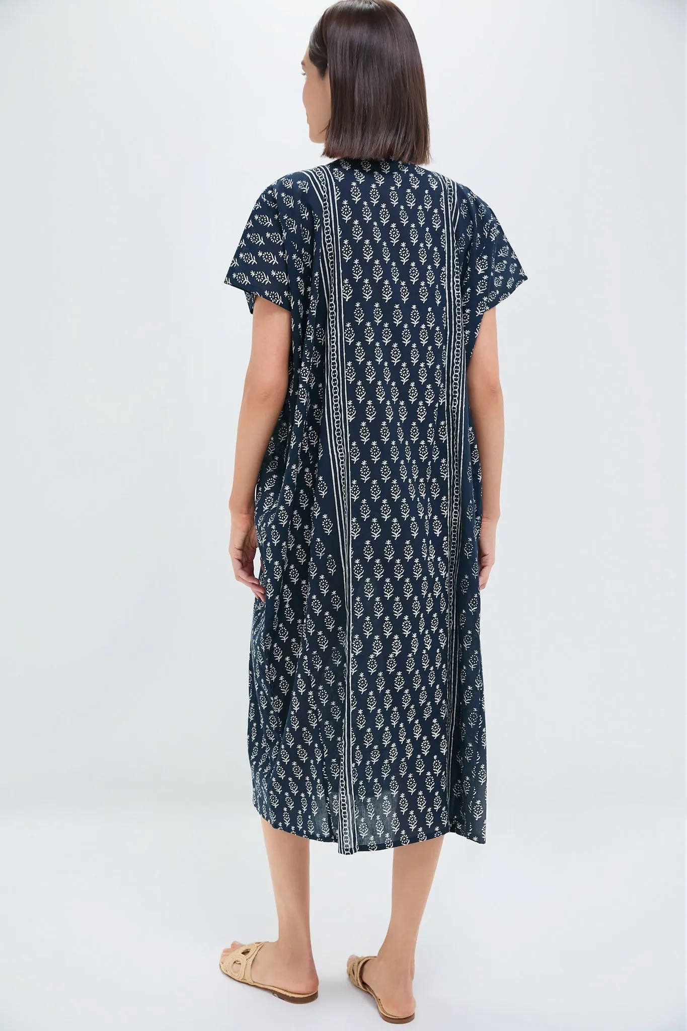 Exclusive Marguerite Blue 2 Francina Caftan sold by Tuckernuck product image thumbnail 4