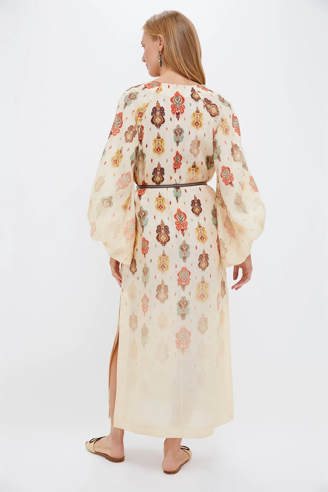 Tan Ikat Wylie Midi Dress sold by Tuckernuck product image thumbnail 4