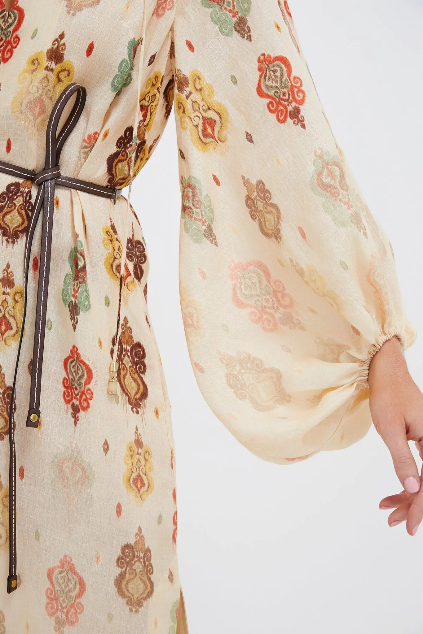 Tan Ikat Wylie Midi Dress sold by Tuckernuck product image thumbnail 5