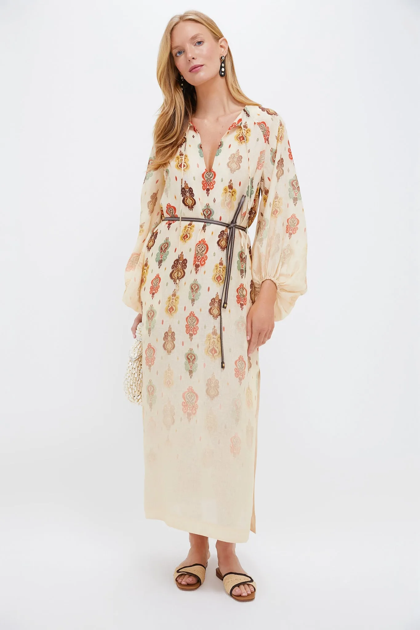 Tan Ikat Wylie Midi Dress sold by Tuckernuck product image thumbnail 2